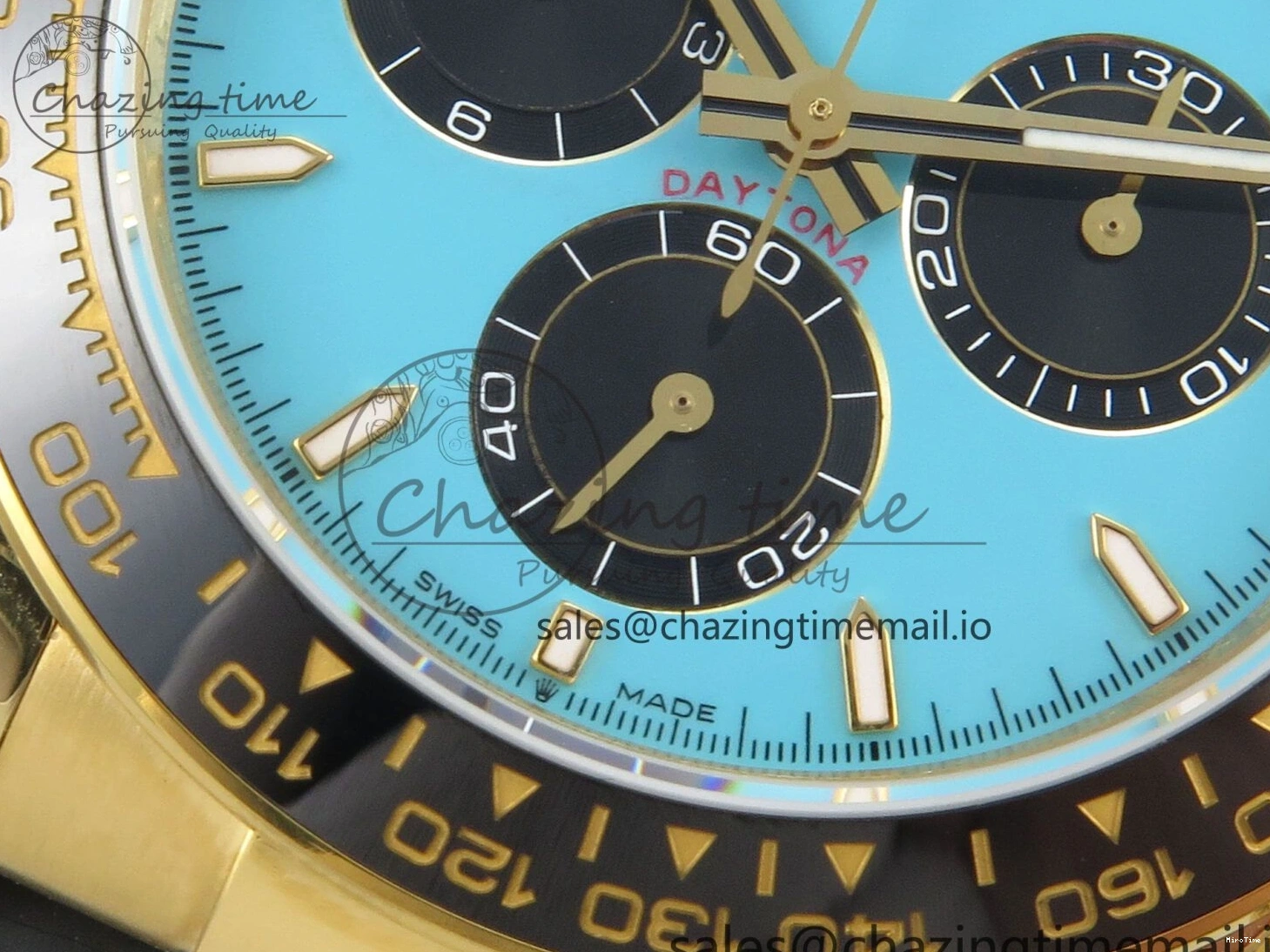 MiroTime 0315 Daytona 126518 Gain Weight SWF 1:1 Best Edition Tiffany Turquoise Blue Dial Sticks Markers on Oysterflex Strap SH Sleek 150
